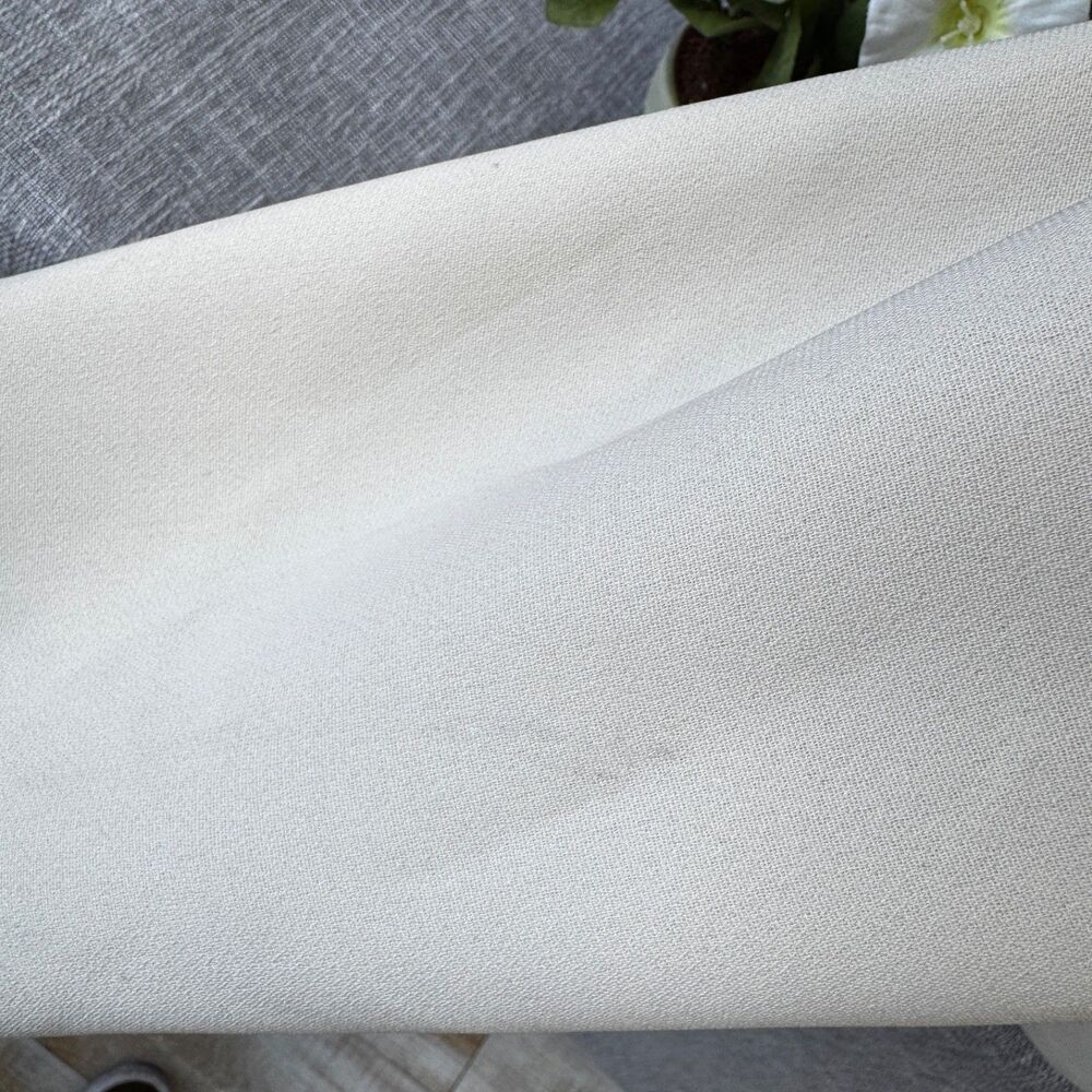 Plaza South Cream White Satin Shawl Collar Blazer Jacket Vintage Size 18 - Picture 3 of 13